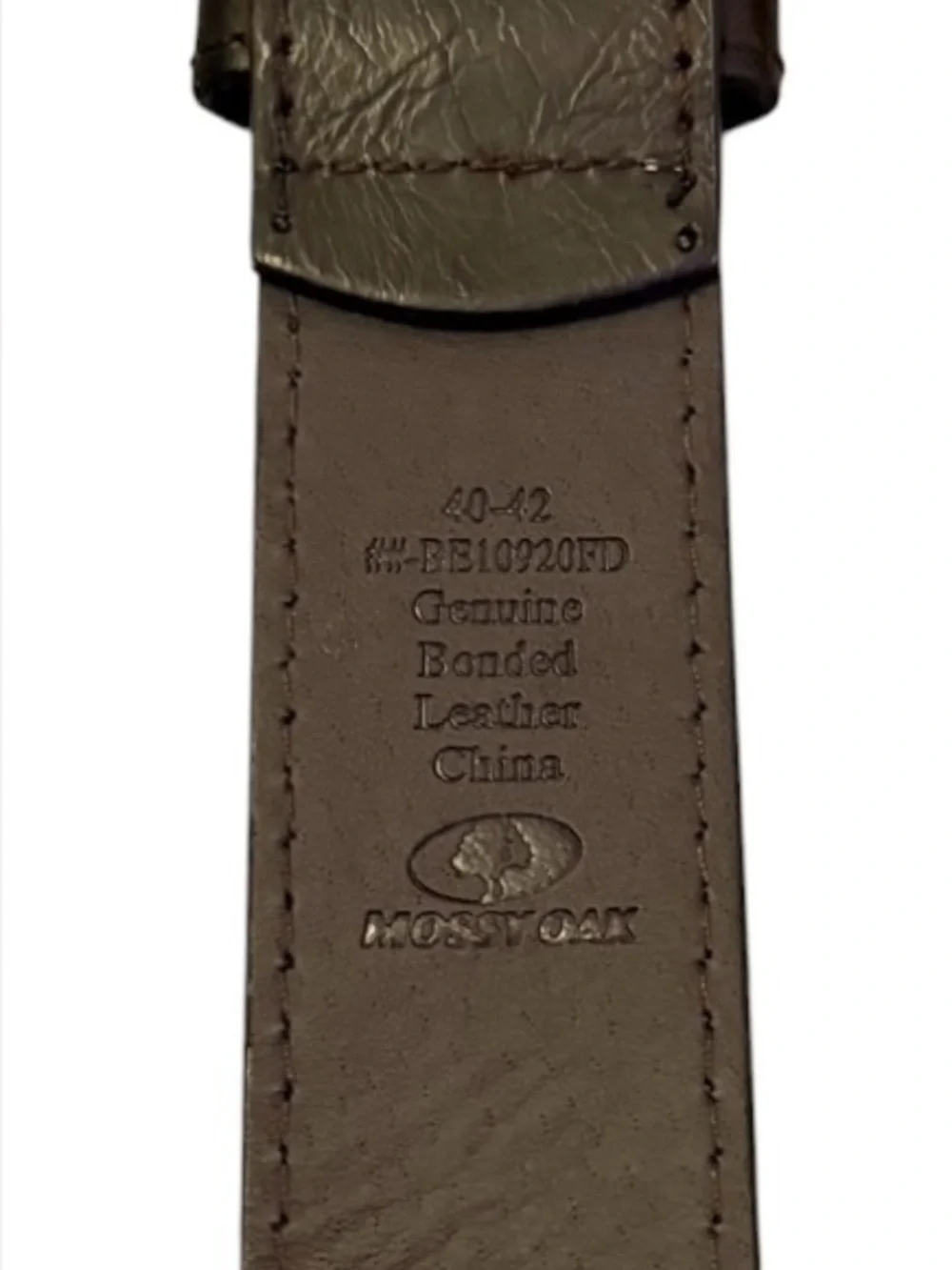 Genuine Leather Mossy Oak Brown Belt Men’s 40-42 Gorpcore Workwear Outdoors